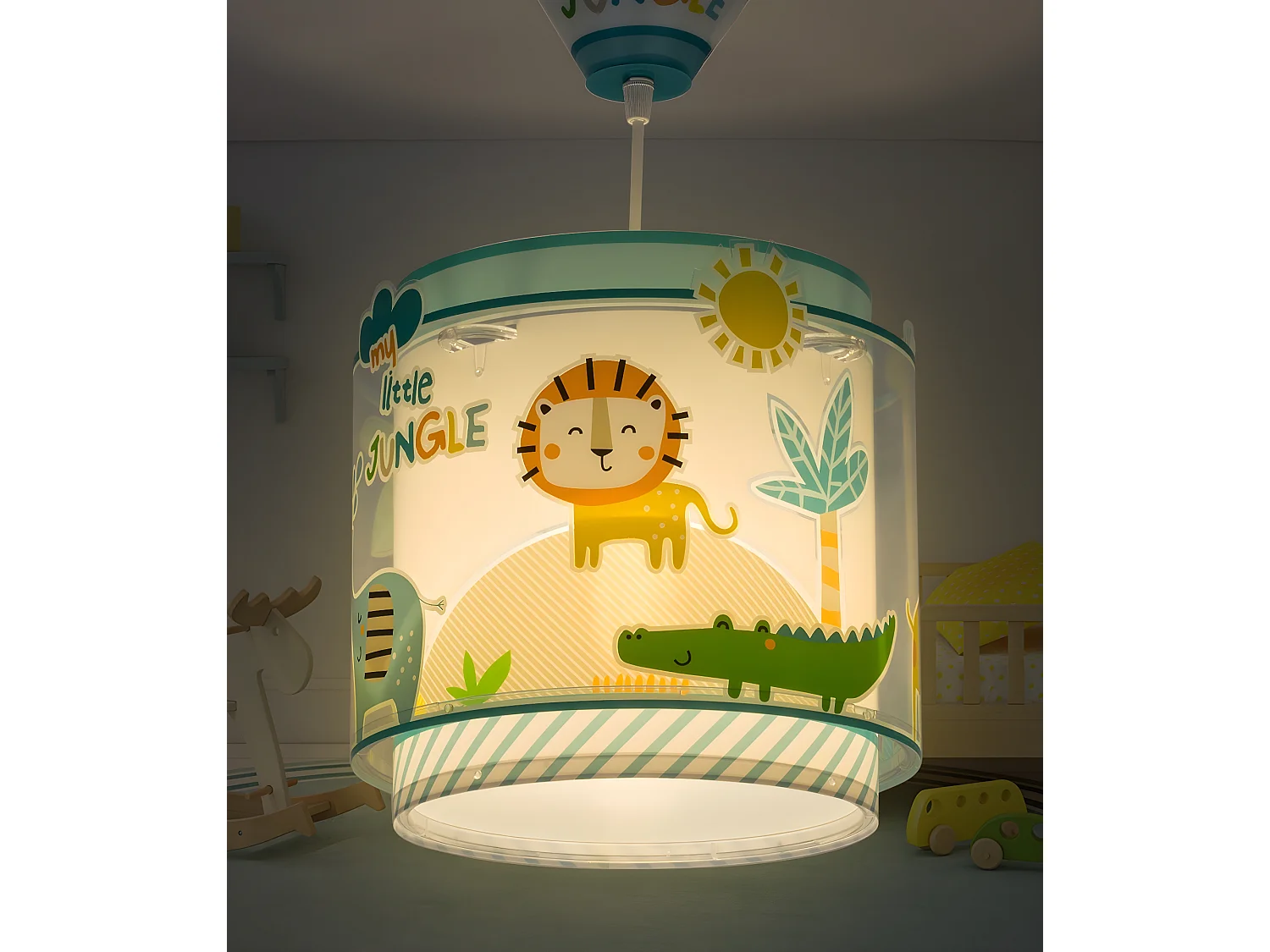 Lámpara infantil de techo My Little Jungle animales selva | DALBER