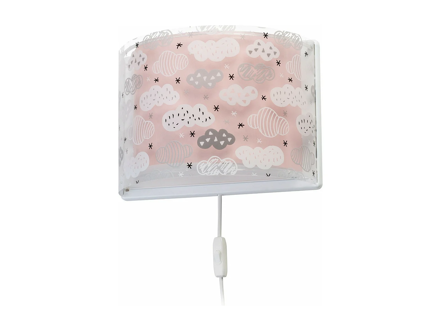 Applique per bambini Clouds nuvole rosa | DALBER
