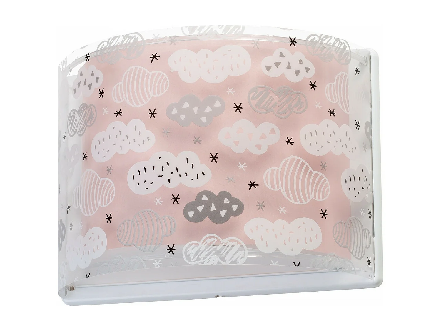 Applique per bambini Clouds nuvole rosa | DALBER