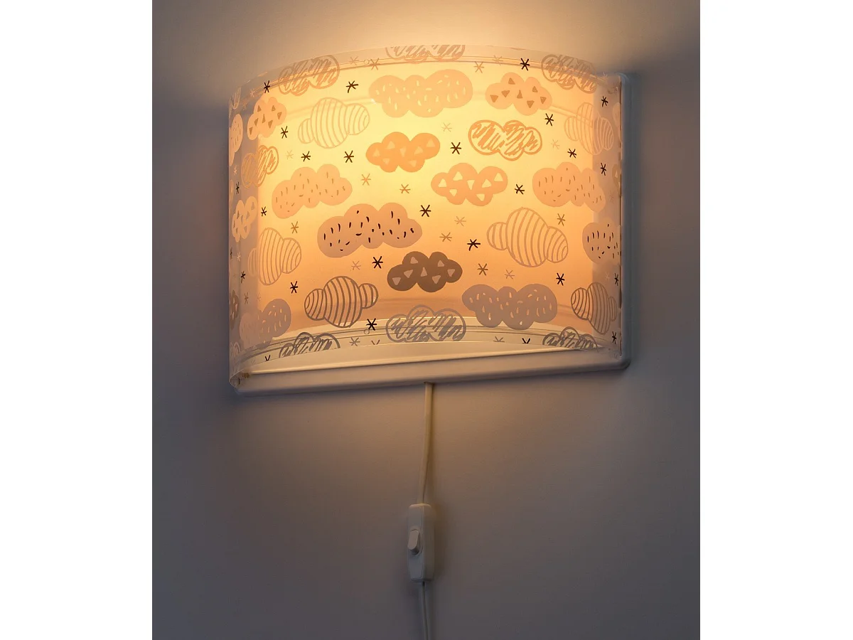 Applique per bambini Clouds nuvole rosa | DALBER