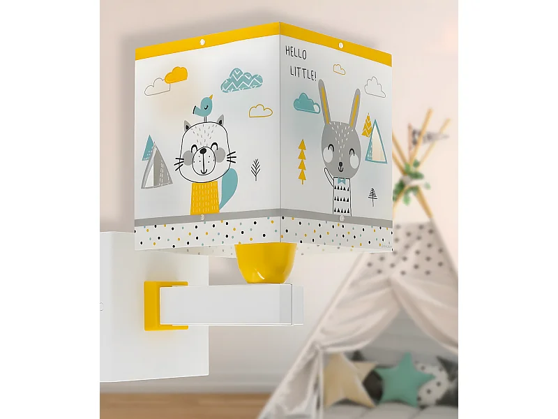 Applique da parete per bambini Hello Little animali foresta | DALBER