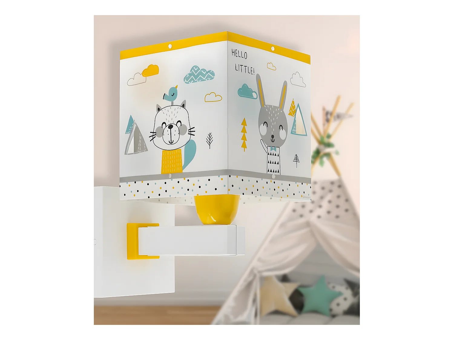 Applique da parete per bambini Hello Little animali foresta | DALBER