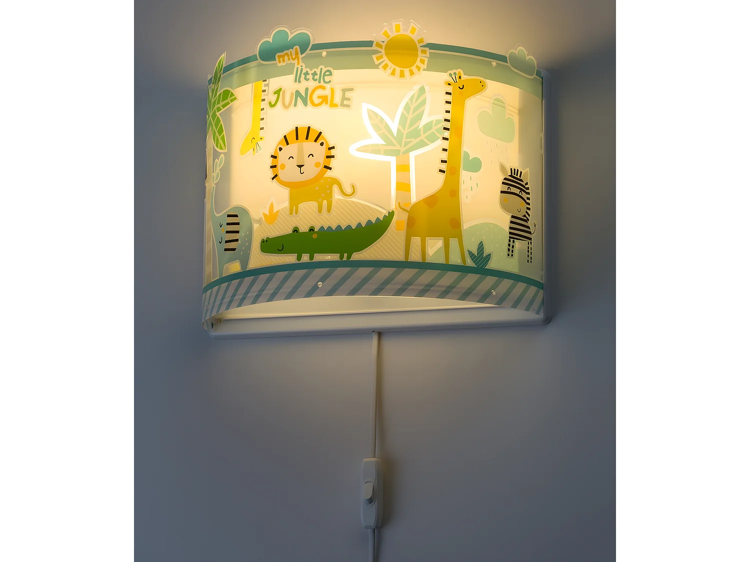 Applique murale pour enfants Little Jungle animaux de la jungle