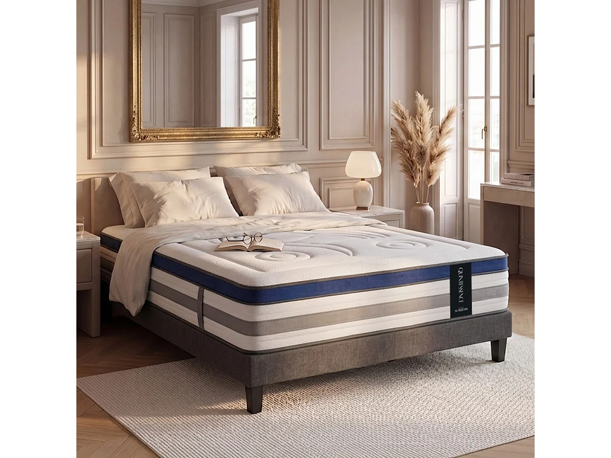 Lit cabane Blanc 90x200 cm
