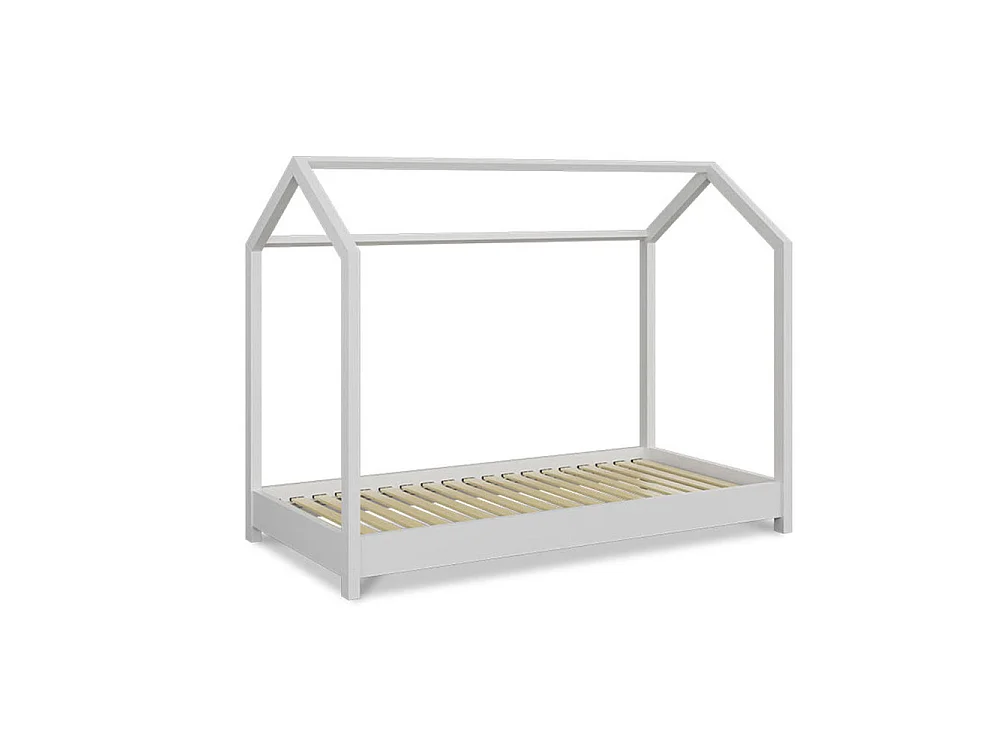 Lit cabane - Blanc 80x180 cm