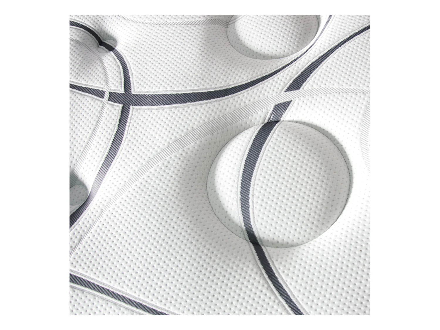 Ensemble sommier Bois Noir et Matelas Concorde Ressorts ensachés Accueil mémoire 26cm 160x200cm