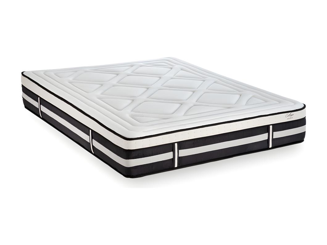 Ensemble Matelas Calliope Mousse  Accueil Mémoire de forme et sommier cadre métal 140x190cm