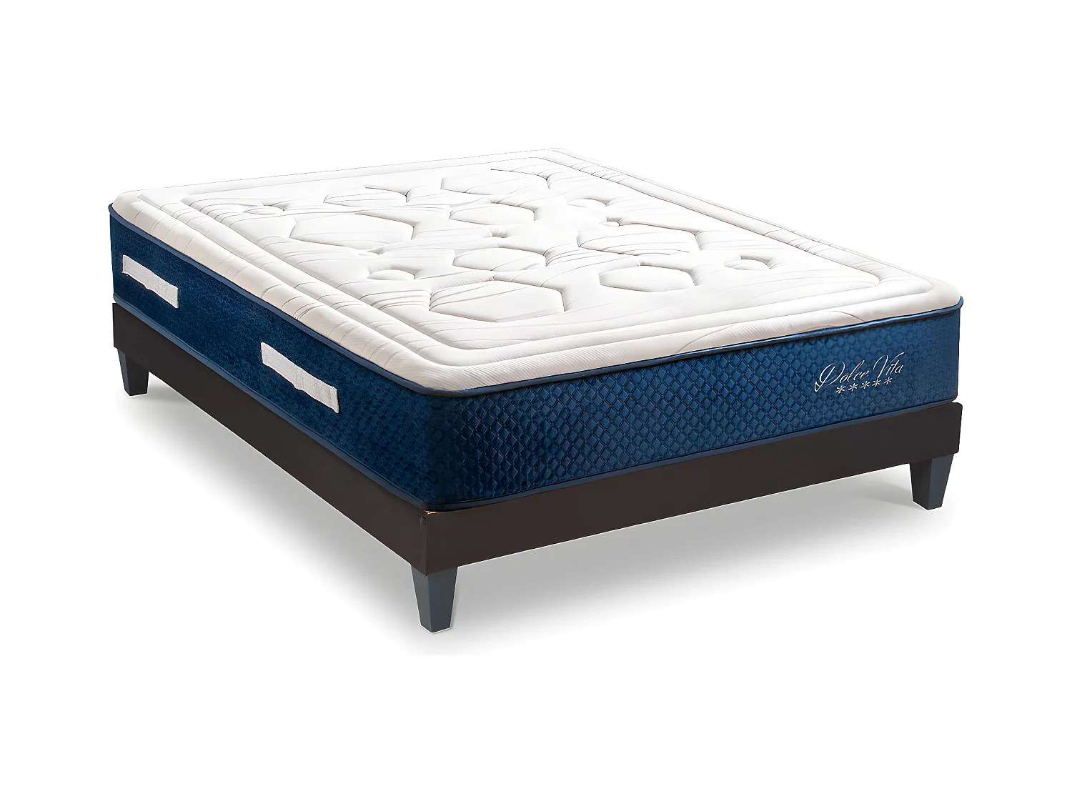 Ensemble Matelas Dolce Vita Ressorts ensachés Accueil mémoire et sommier en kit - 140 x 200 cm