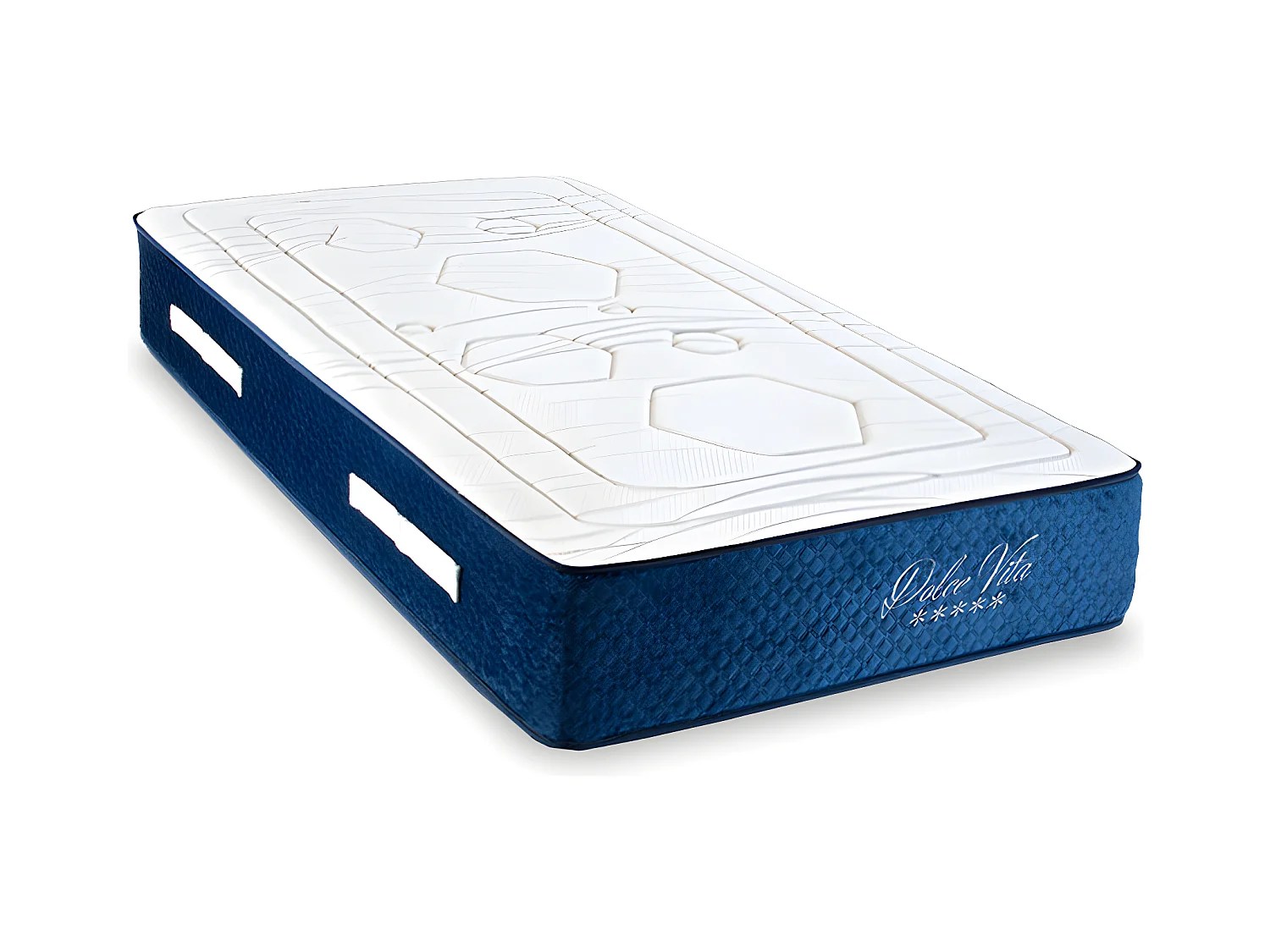 Ensemble Matelas Dolce Vita Ressorts ensachés Accueil mémoire 28cm et Sommier Bois Noir - 90x190cm