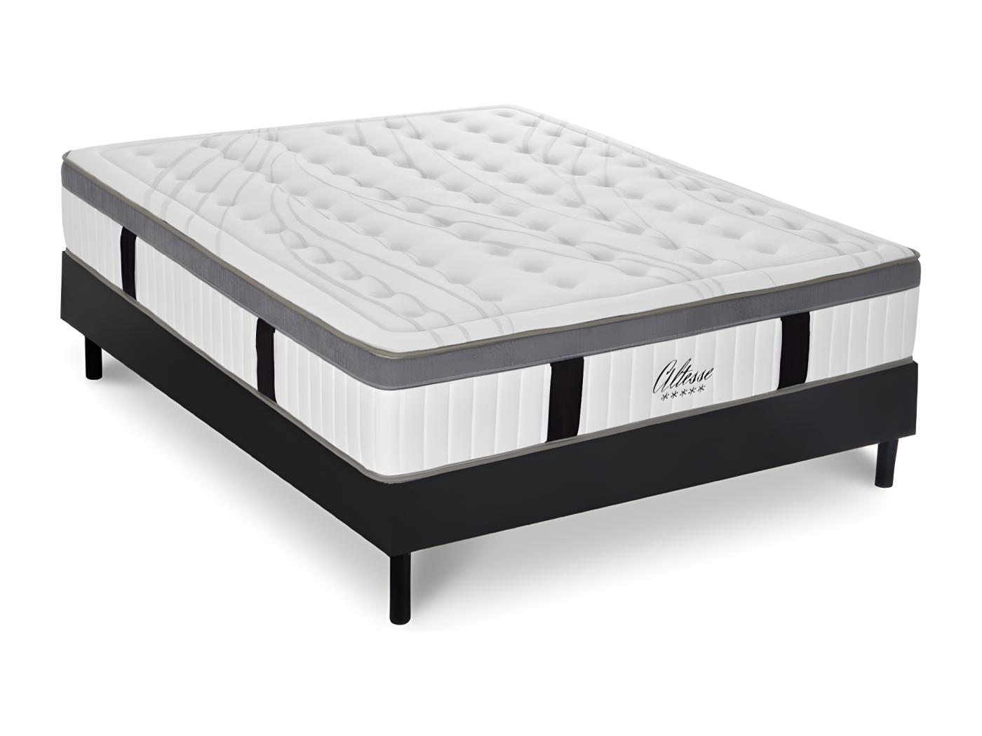 Ensemble Matelas Altesse Mousse HD Accueil Mémoire - 26 Cm Et Kit Bois ...