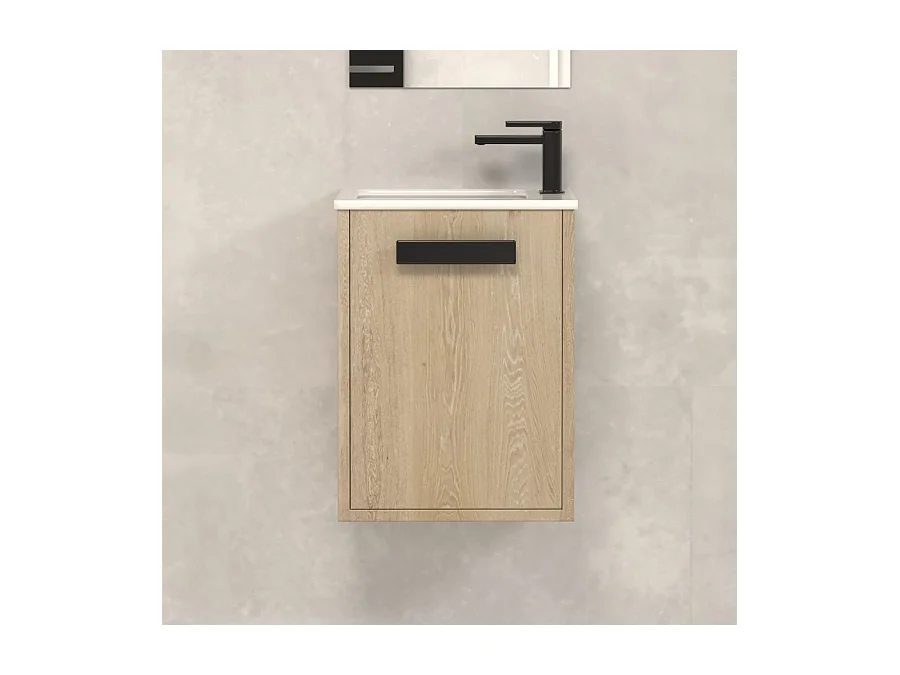 Meuble lave-mains 40x22cm - nebraska (chêne clair) - COSMOS