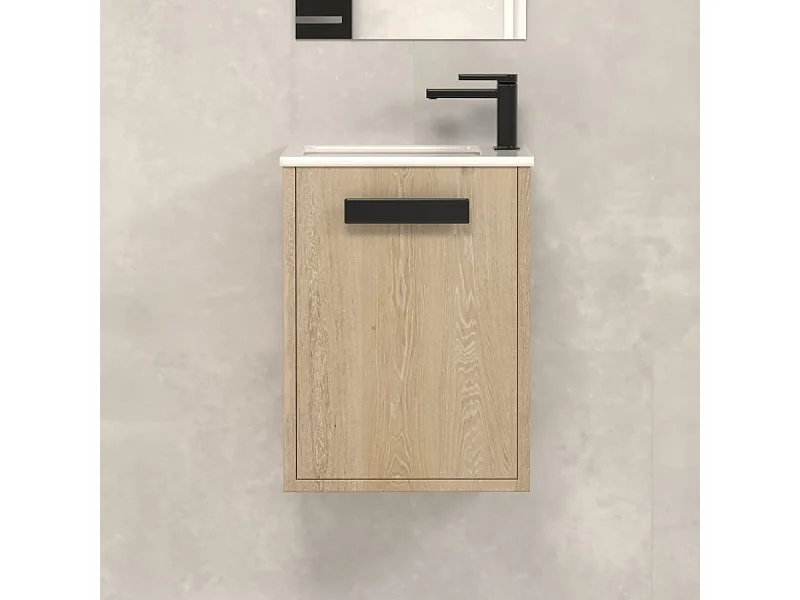 Meuble lave-mains 40x22cm - nebraska (chêne clair) - COSMOS