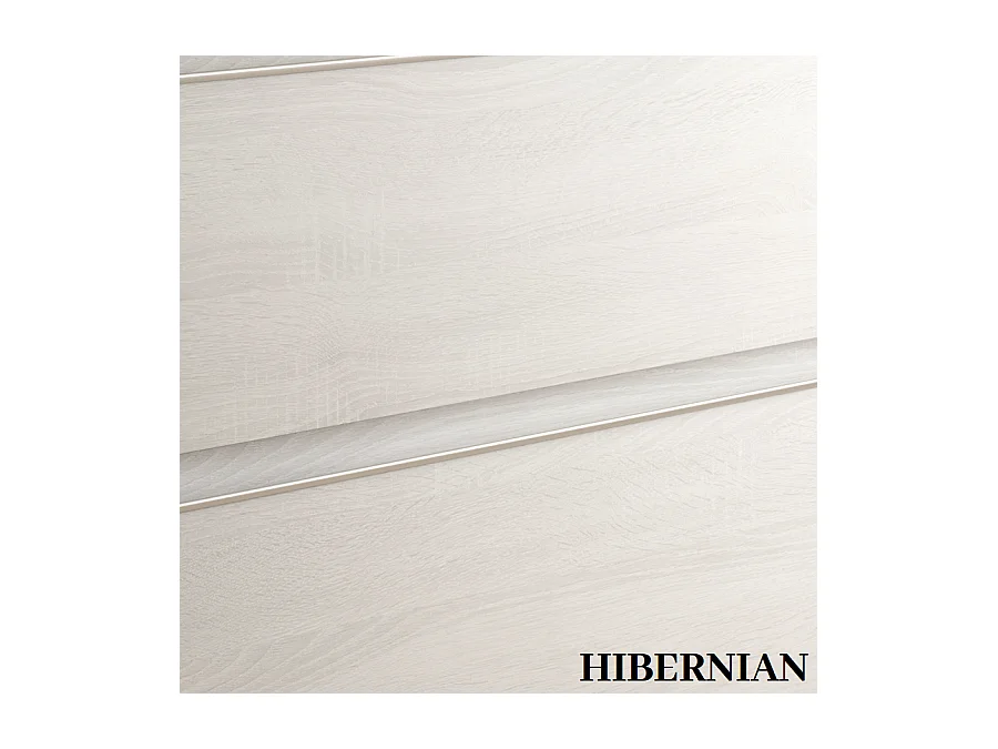 Meuble de salle de bain 80cm simple vasque - 3 tiroirs - sans miroir - PALMA - hibernian (bois blanchi)