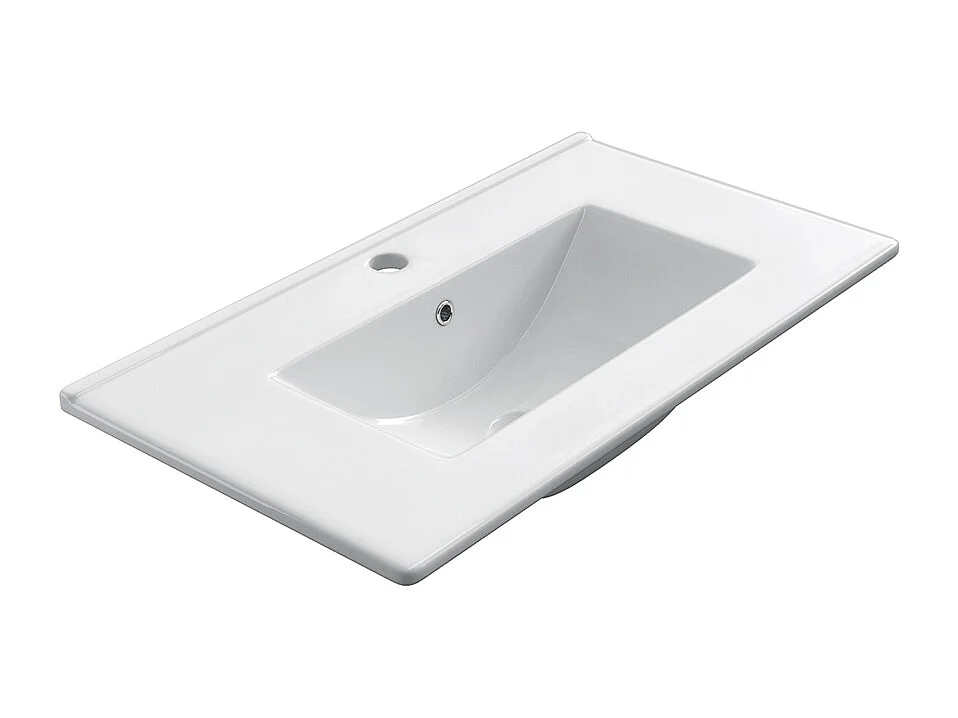 Meuble de salle de bain 70cm simple vasque sans miroir sur pieds avec portes et tiroirs - cambrian (chêne clair) - HARO