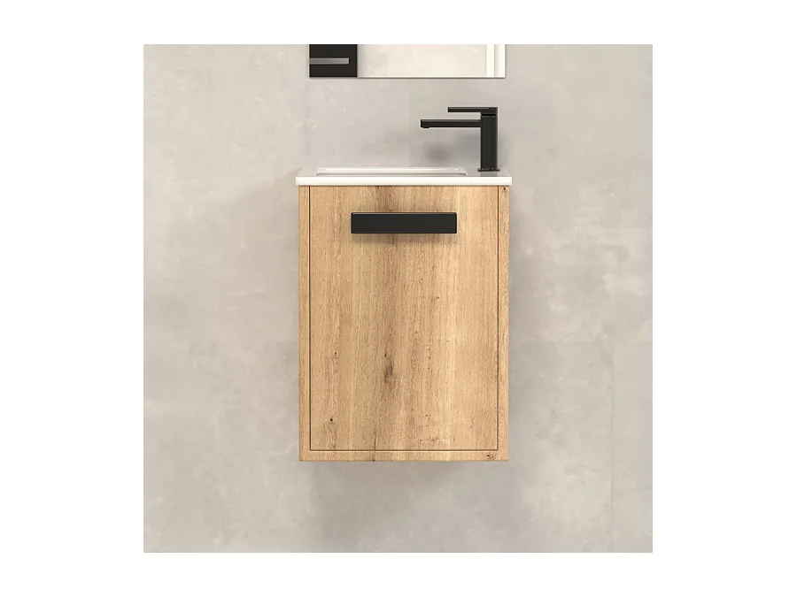 Meuble lave-mains 40x22cm - roble (chêne clair) - COSMOS
