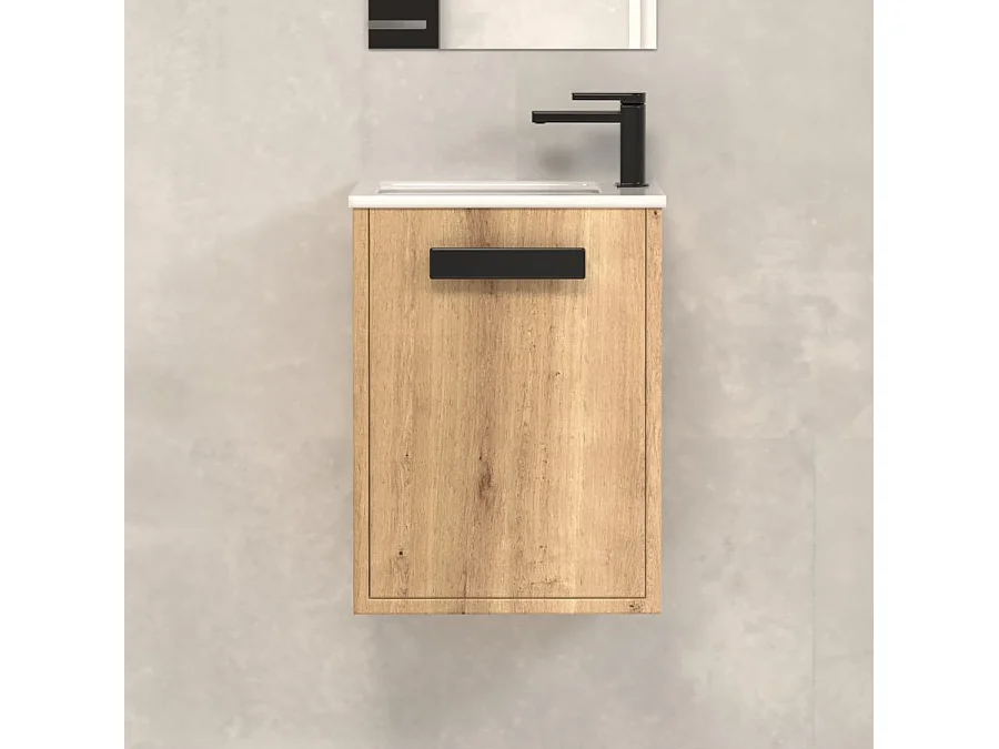 Meuble lave-mains 40x22cm - roble (chêne clair) - COSMOS