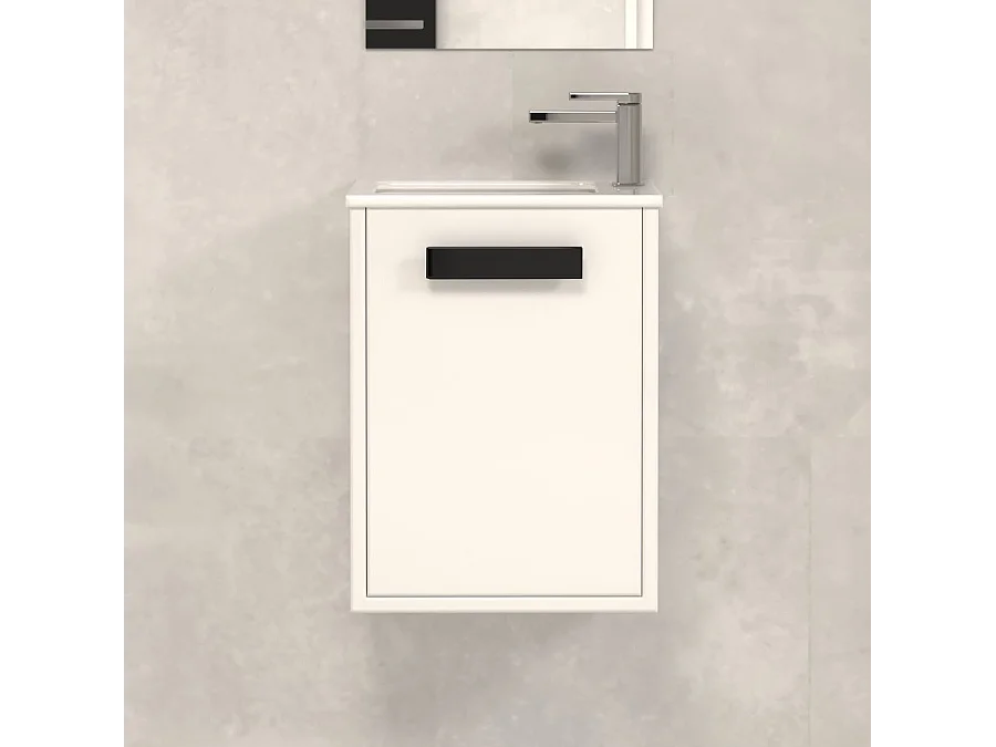 Meuble lave-mains 40x22cm - blanc - COSMOS