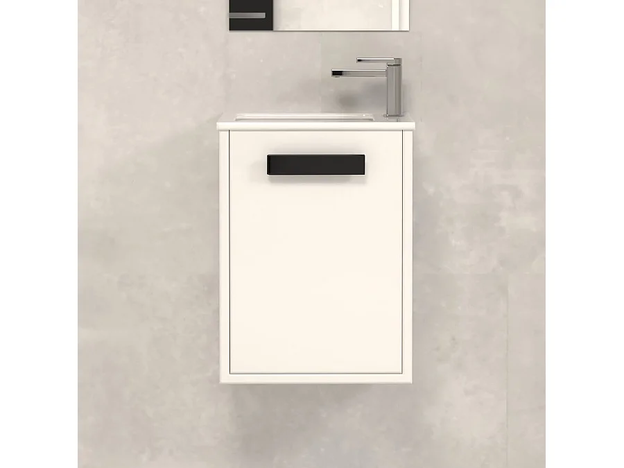 Meuble lave-mains 40x22cm - blanc - COSMOS