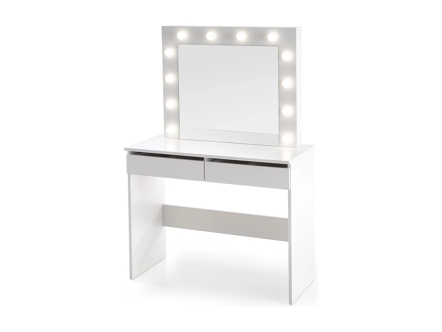 Toeletta Hollywood-S/LED/cassetti/Bianco
