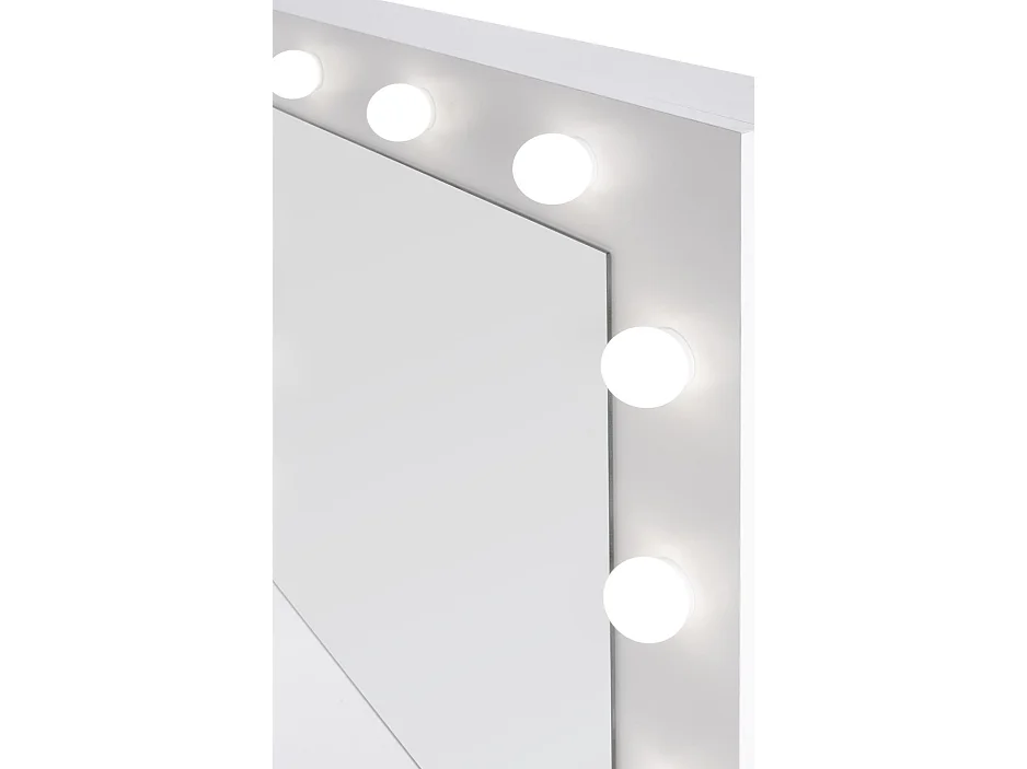 Schminktisch Hollywood-S/LED/Schubladen/Weiss