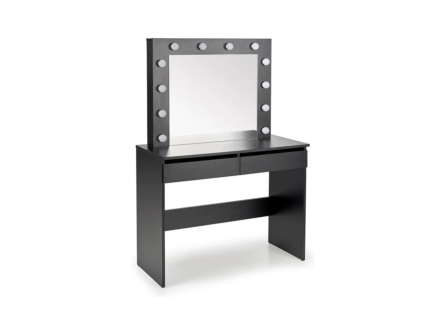 Toeletta Hollywood-S/LED/cassetti/Nero