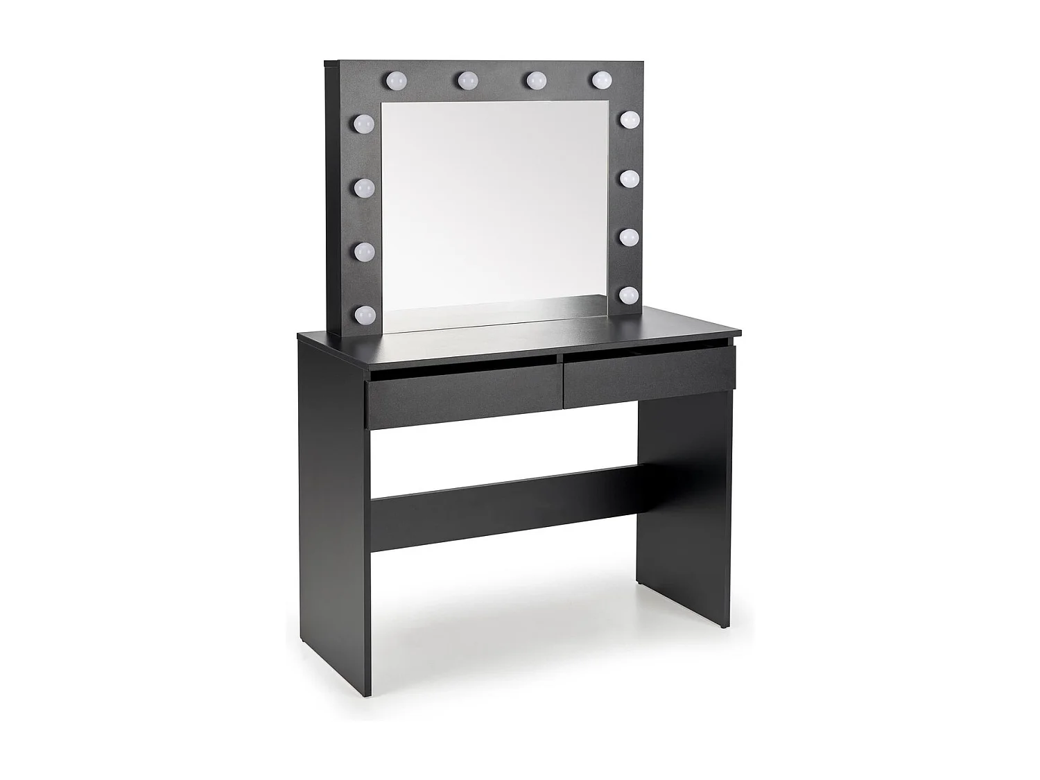 Toeletta Hollywood-S/LED/cassetti/Nero