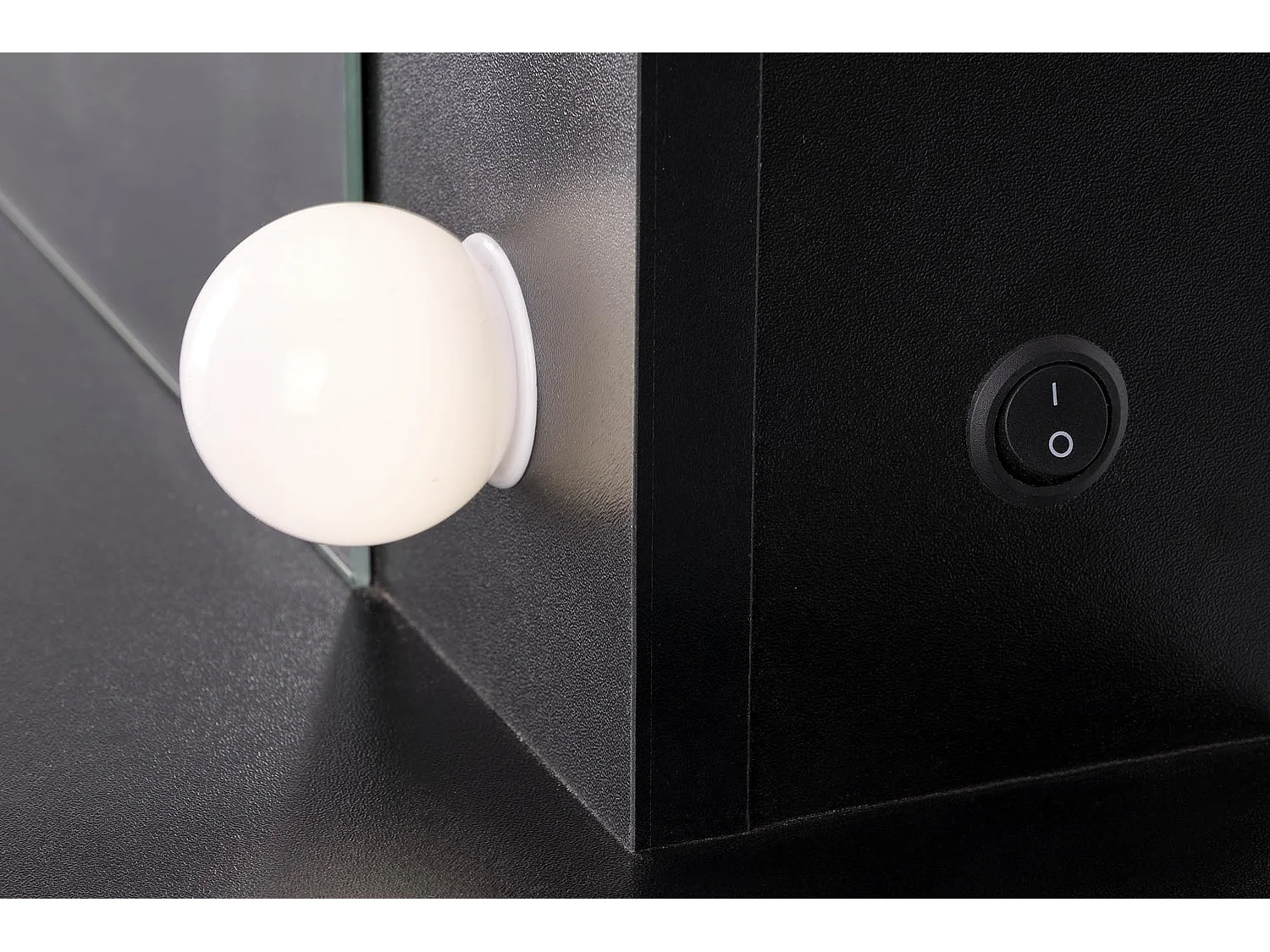 Toeletta Hollywood-S/LED/cassetti/Nero