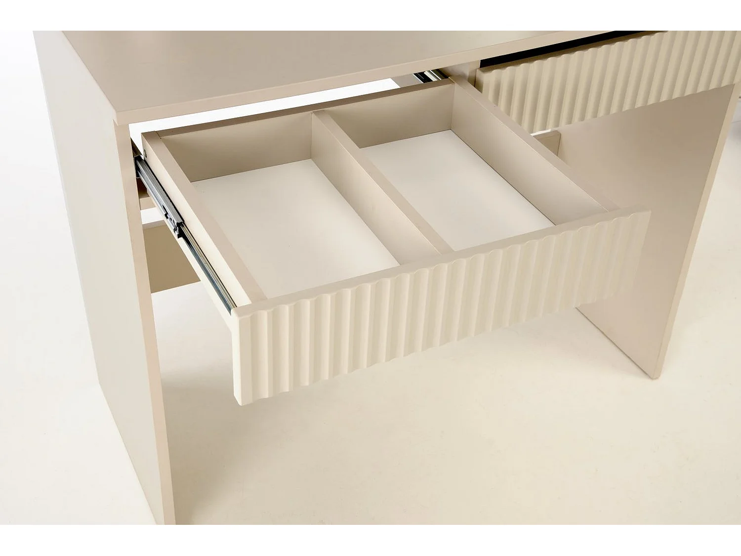 Schminktisch Hollywood-S/LED/Schubladen/Beige