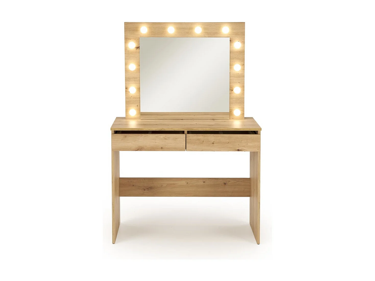 Toeletta Hollywood-S/LED/cassetti/Marrone