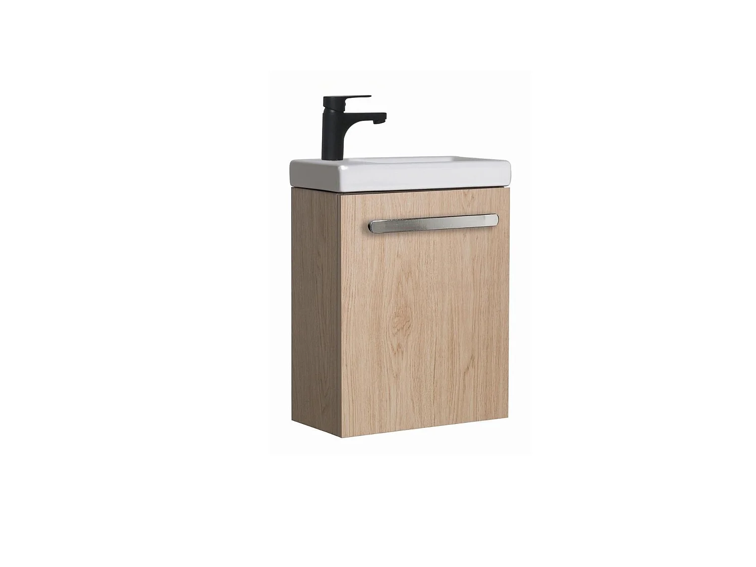 Set lavabo a parete Nevada con rubinetto nero