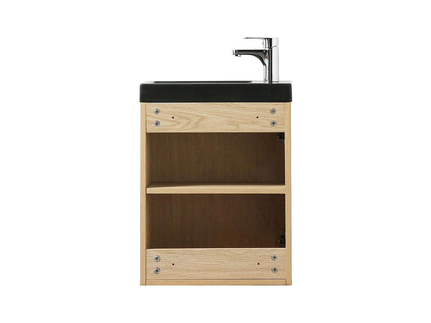 Conjunto de lavabo de pared Nevada con grifo y espejo