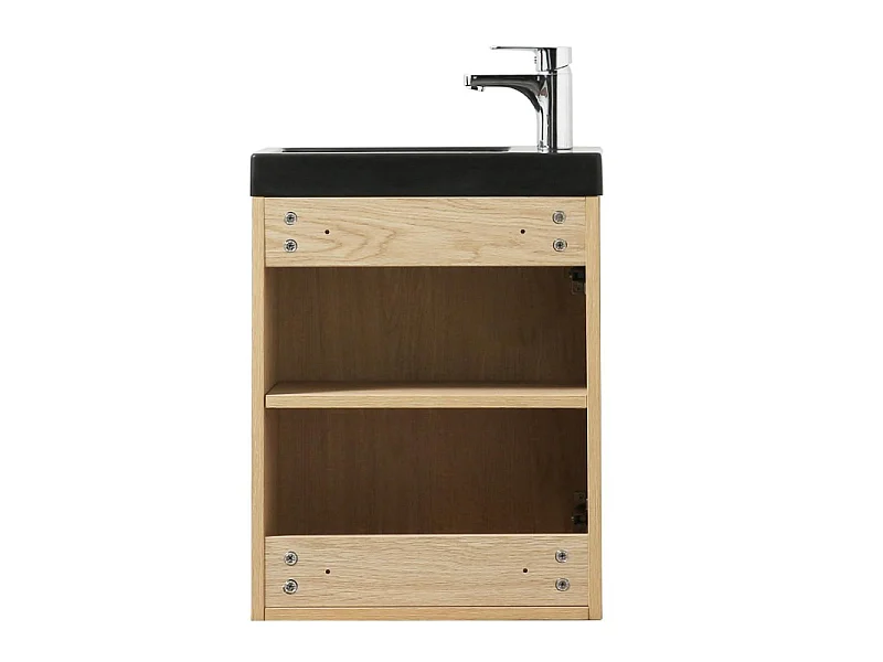Set lavabo sospeso Nevada con rubinetto e specchio