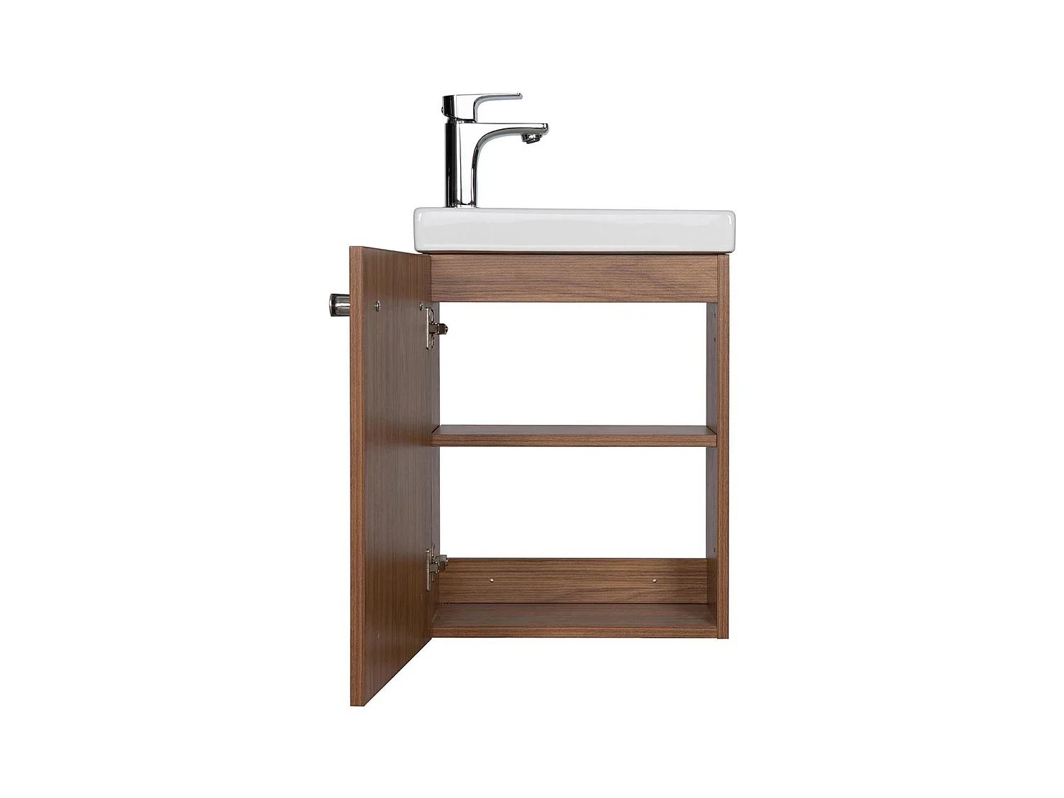 Conjunto de lavabo de pared Nevada con espejo ovalado