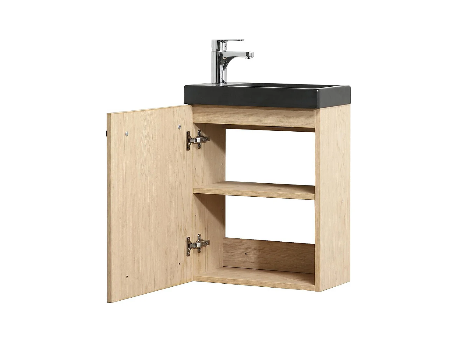 Conjunto de lavabo de pared Nevada con grifo y espejo