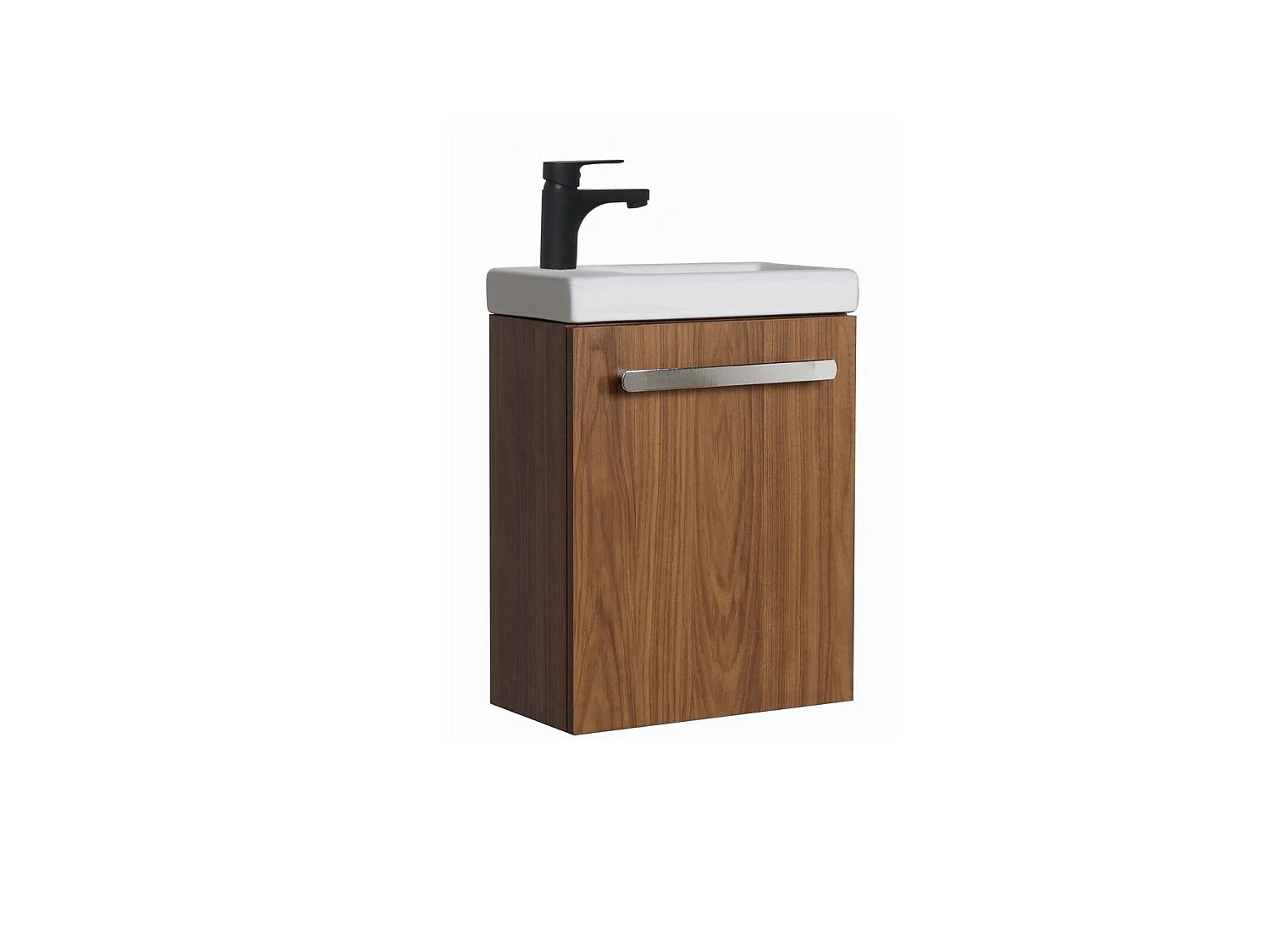 Set lavabo a parete Nevada con rubinetto nero