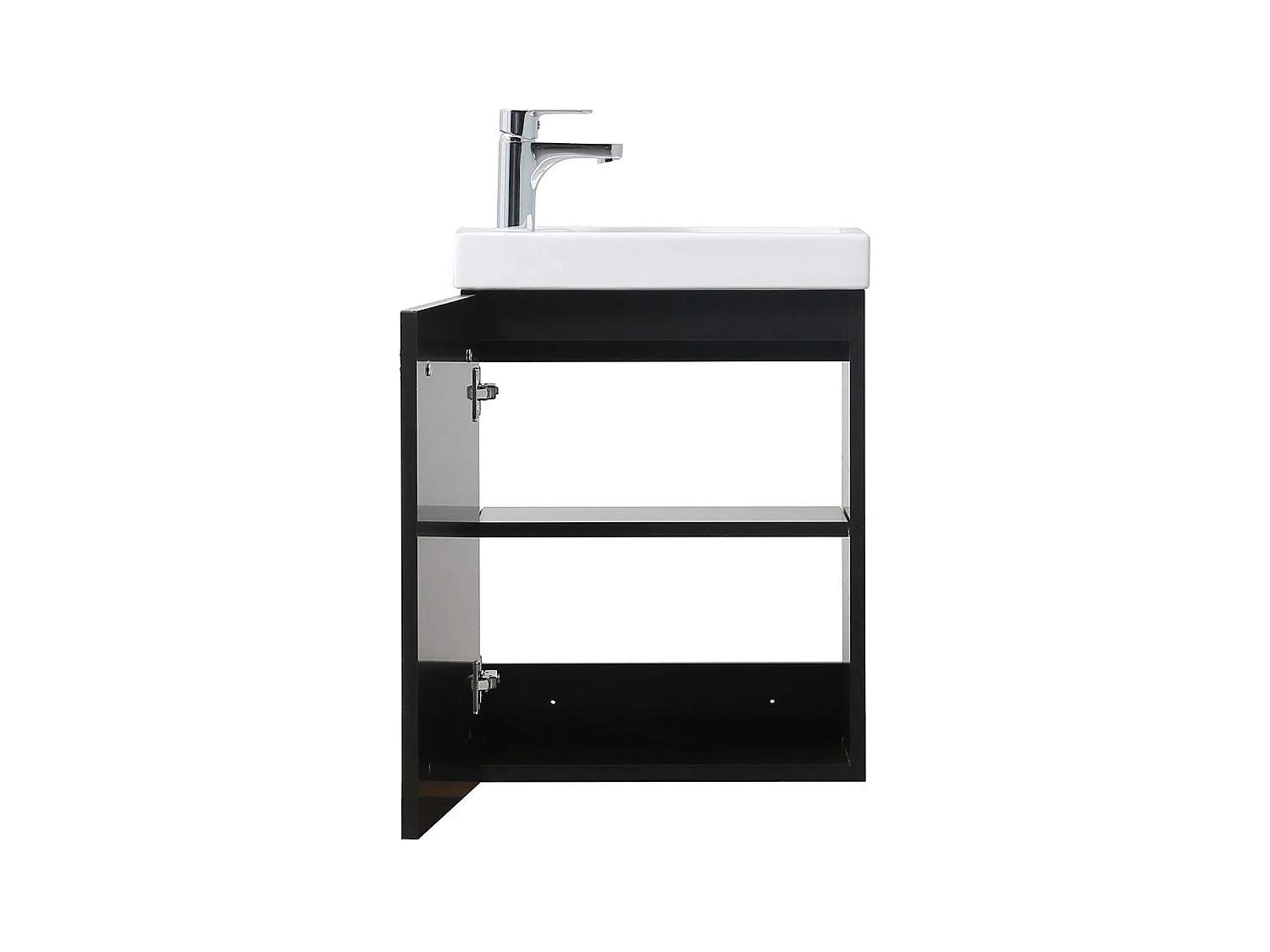 Conjunto de lavabo de pared Nevada con espejo y estante