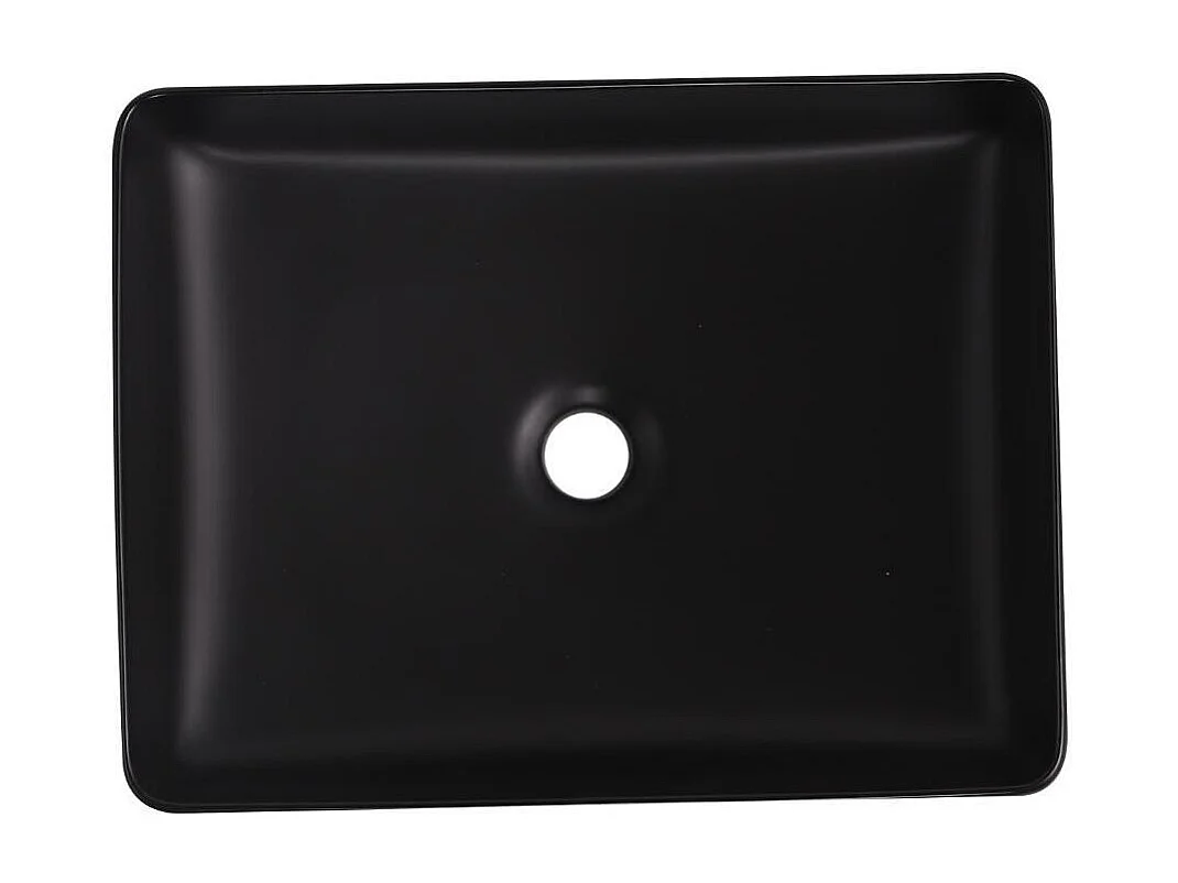 ROMY rechthoekige witte keramische opzetwastafel 47x36cm