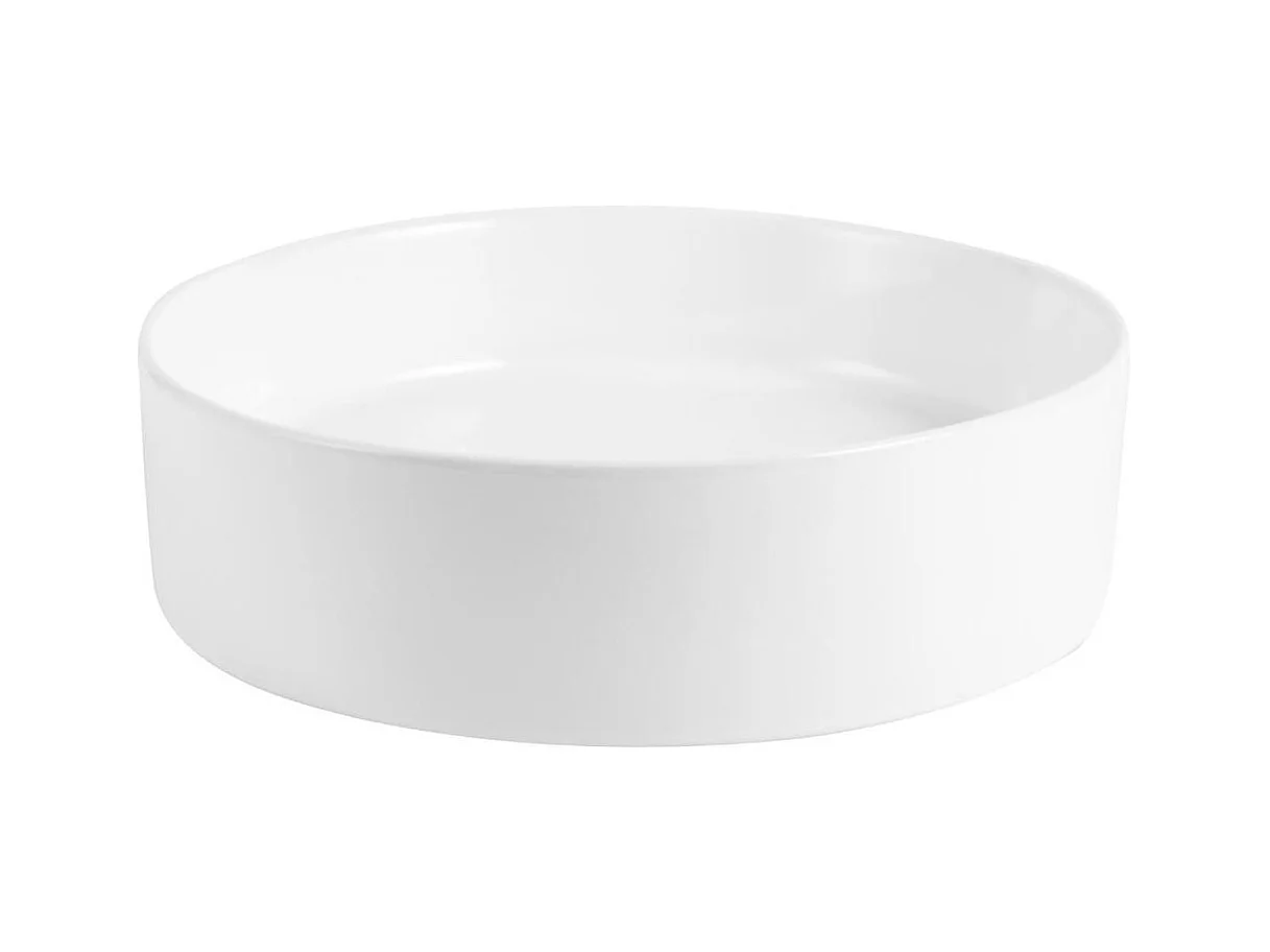 Vasque à poser ronde en céramique D38.5cm