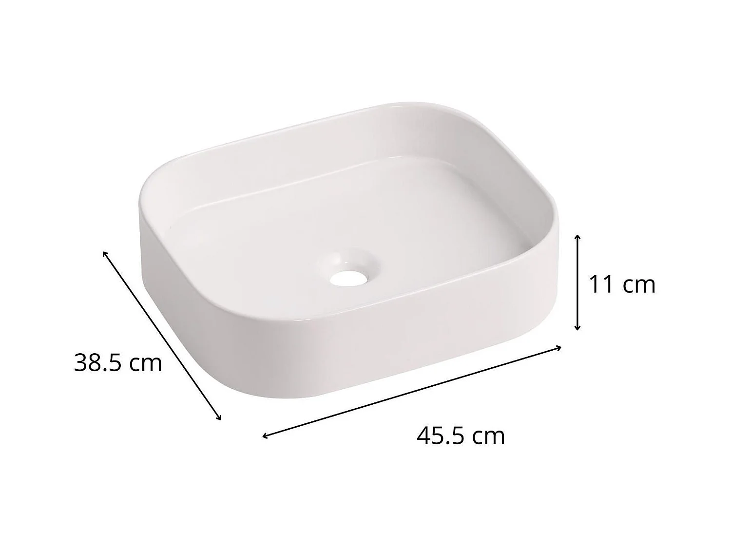 Lavabo da appoggio effetto marmo Naya