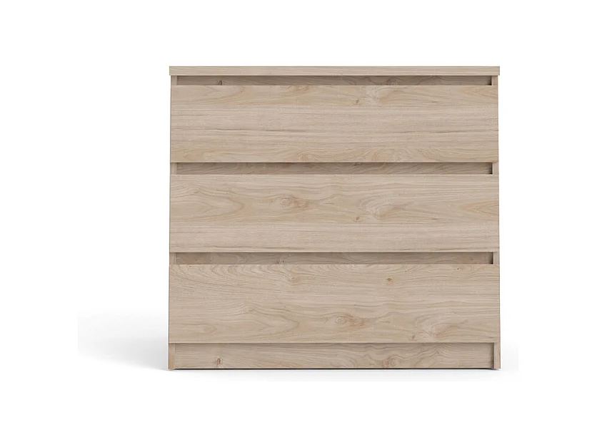 Nada Commode à 3 tiroirs, imitation chêne Hickory.