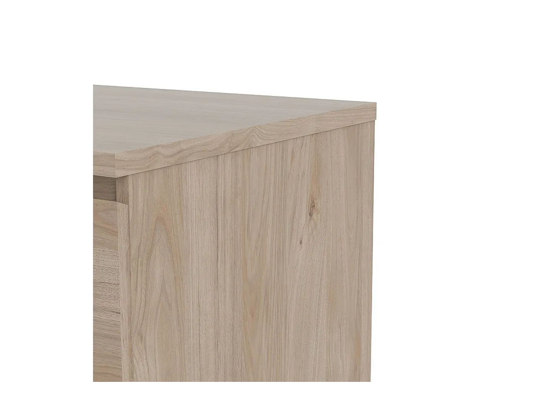 Nada Commode à 3 tiroirs, imitation chêne Hickory.