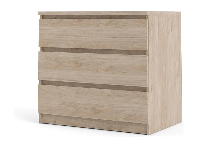 Cassettiera Nada a 3 cassetti, decoro Hickory.