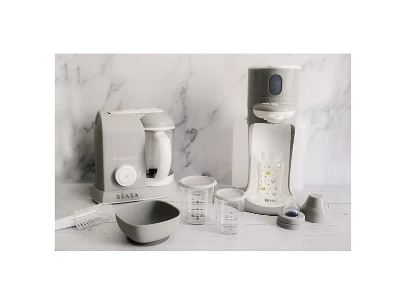 Robot Cuiseur Mixeur Bébé 4 en 1 BEABA Babycook Solo - Gris XL 1100ml