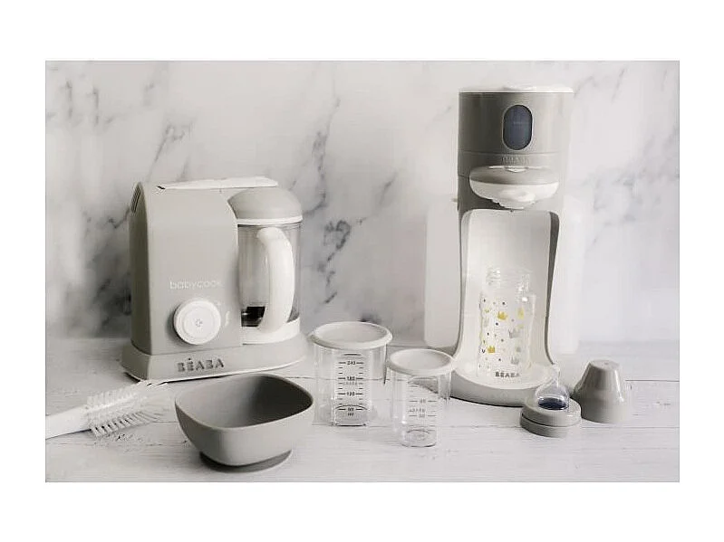 Robot Cuiseur Mixeur Bébé 4 en 1 BEABA Babycook Solo - Gris XL 1100ml