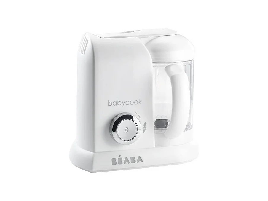 BEABA, Babycook Solo, Robot bebe 4 en 1, Cuiseur, Mixeur - Blanc