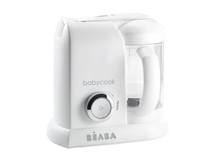 Robot Cuiseur Mixeur Bébé BEABA Babycook Solo 4 en 1 - Blanc XL 1100ml