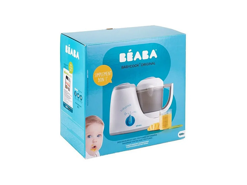 BEABA, Babycook Original, Robot Bebe Babycook - Cuiseur Mixeur 4 en 1 - Gris
