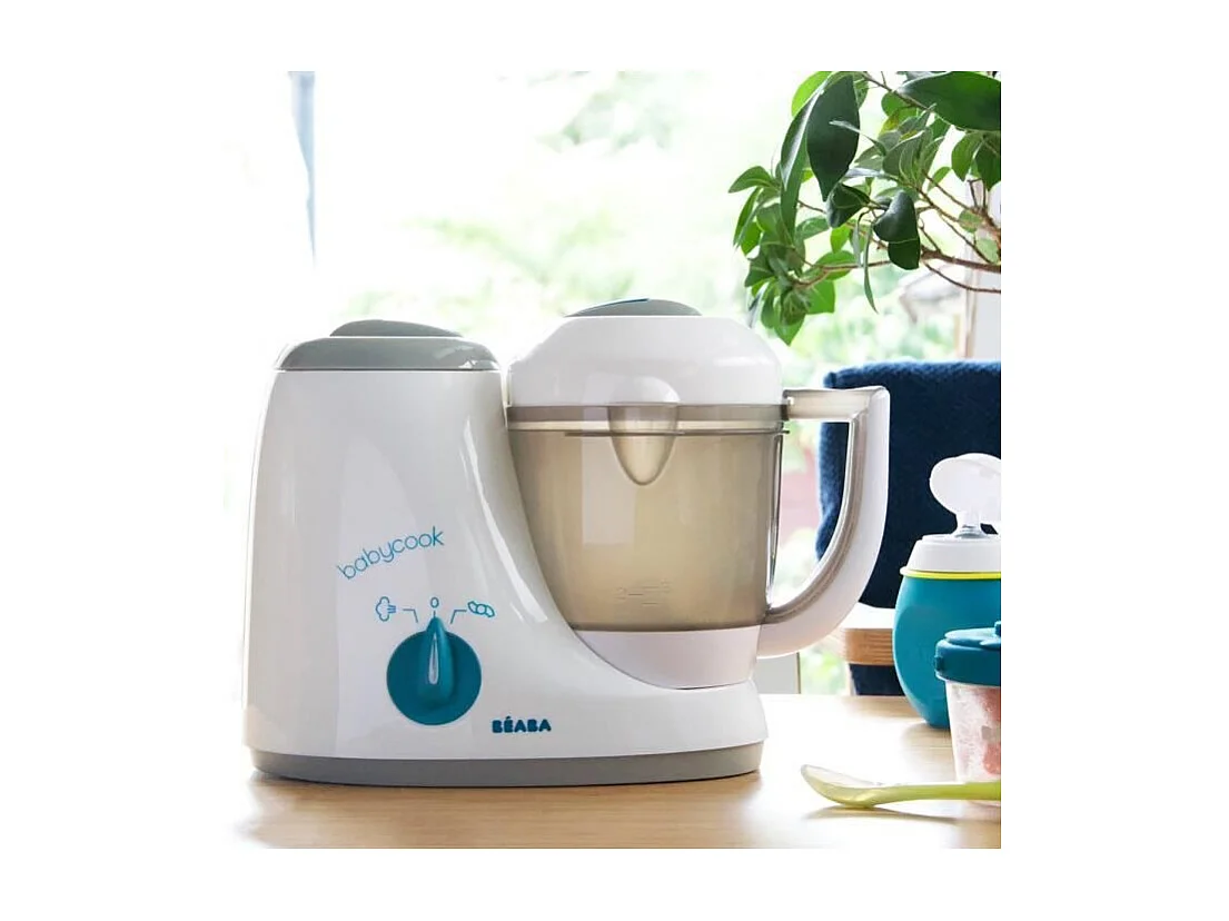 BEABA, Babycook Original, Robot Bebe Babycook - Cuiseur Mixeur 4 en 1 - Gris
