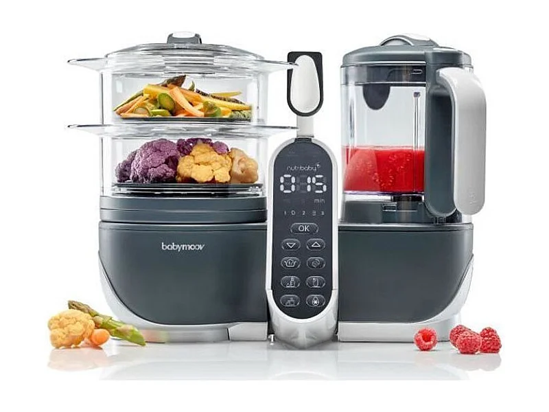 BABYMOOV Robot Cuisine Bebe Nutribaby + Industrial Grey
