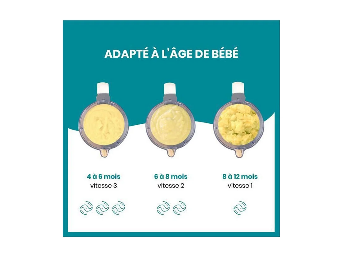 BABYMOOV Robot Cuisine Bebe Nutribaby + Industrial Grey